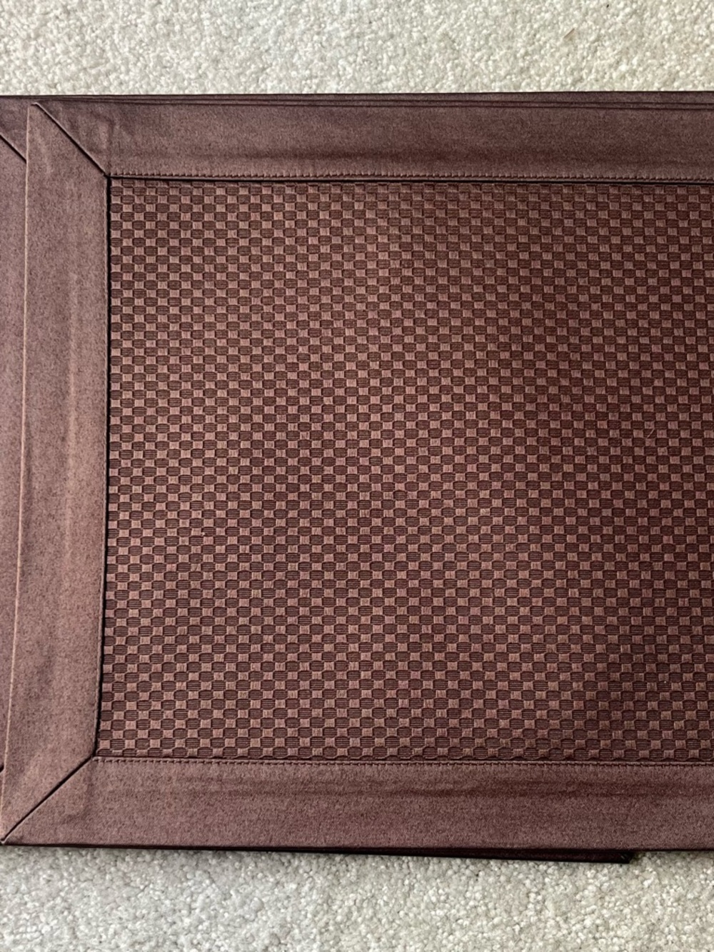 Rich Brown Checkered Placemats Set